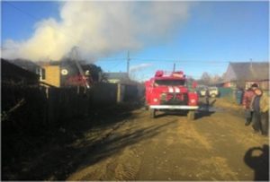 В Торопце в один день одновременно сгорели два жилых дома