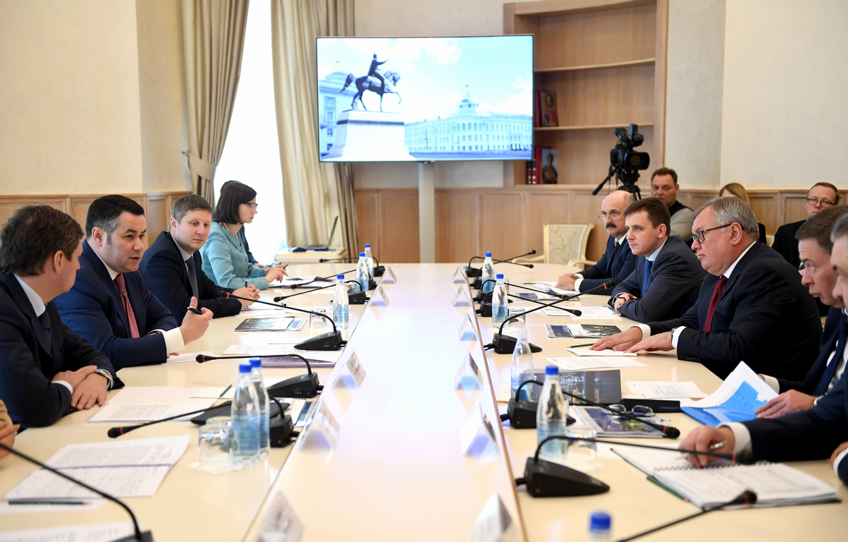 Губернатор Тверской области и глава ВТБ обсудили новые направления сотрудничества