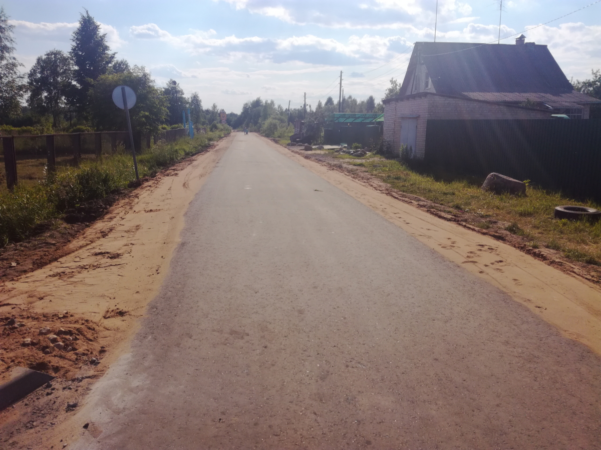 В поселка Орше отремонтировали внутрипоселковую дорогу