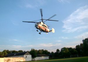 Пациент из Бежецка доставлен в Тверь вертолетом санавиации