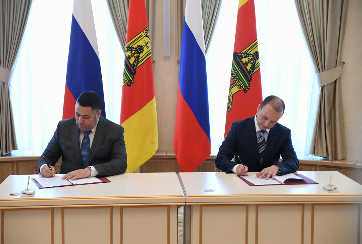 Правительство Тверской области и ХК «Динамо-Москва» подписали соглашение о сотрудничестве по развитию хоккея в регионе