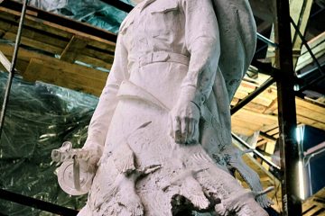 Для Ржевского мемориала в Тверской области завершается отливка центральной фигуры