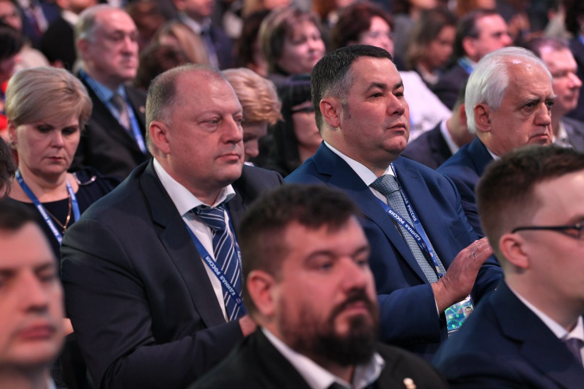 Тверской губернатор Игорь Руденя вошёл в Генсовет партии «Единая Россия»