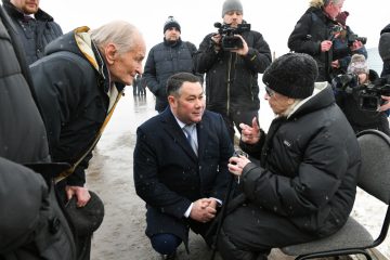 Тверской губернатор пригласил фронтовиков на установку центральной фигуры Ржевского мемориала