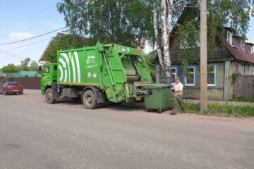 В Калининском районе расширяется зона вывоза мусора