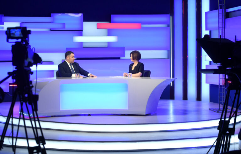 Тверской губернатор ответил на вопросы в прямом эфире телеканала «Россия-24» Тверь