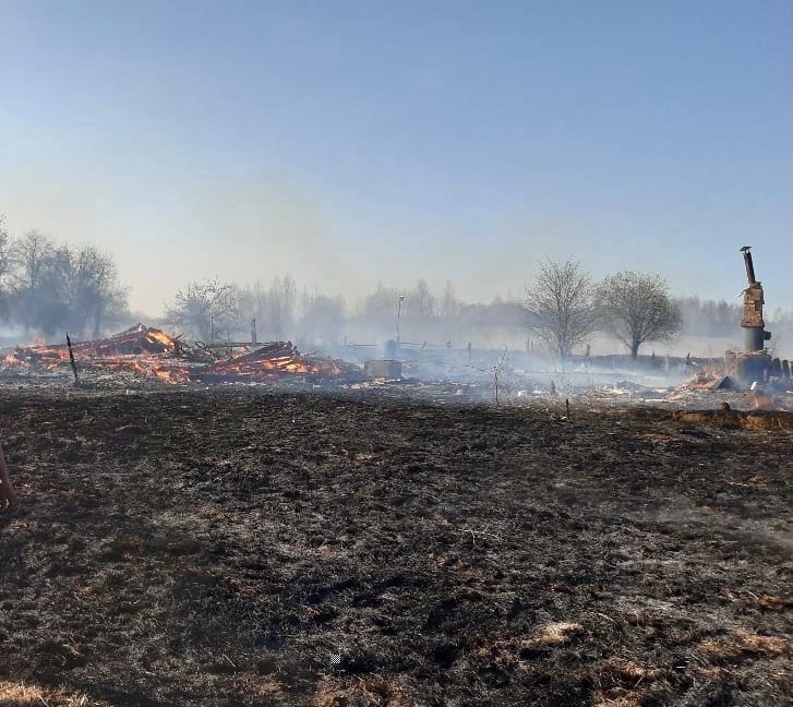 В Тверской области огнем уничтожена целая деревня