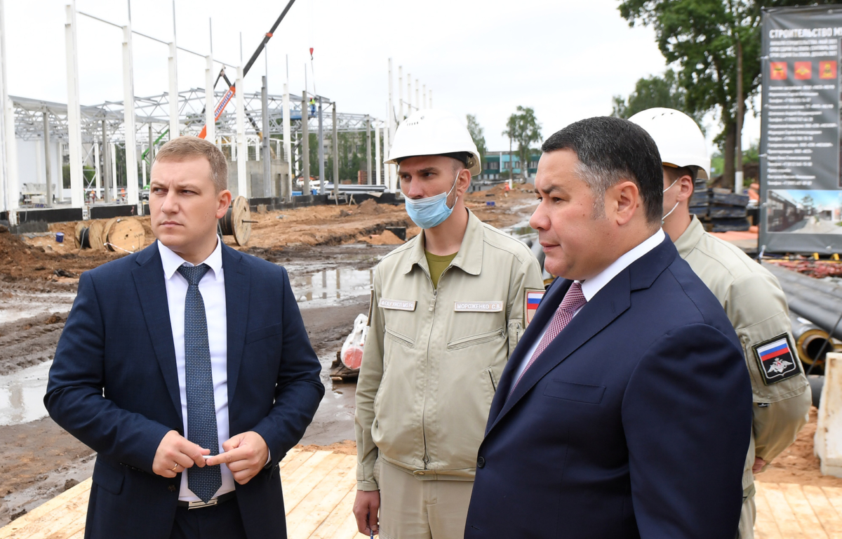 Игорь Руденя побывал с инспекцией на строительстве мультимедийного парка  в Твери