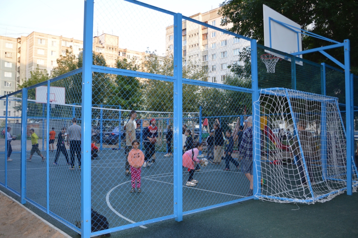 В Твери открыли детскую спортивную площадку