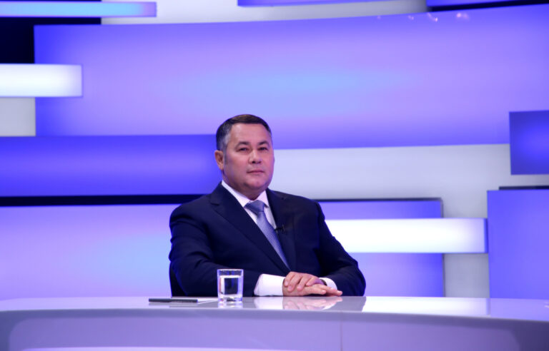 Игорь Руденя выступил в прямом эфире телеканала «Россия 24» Тверь