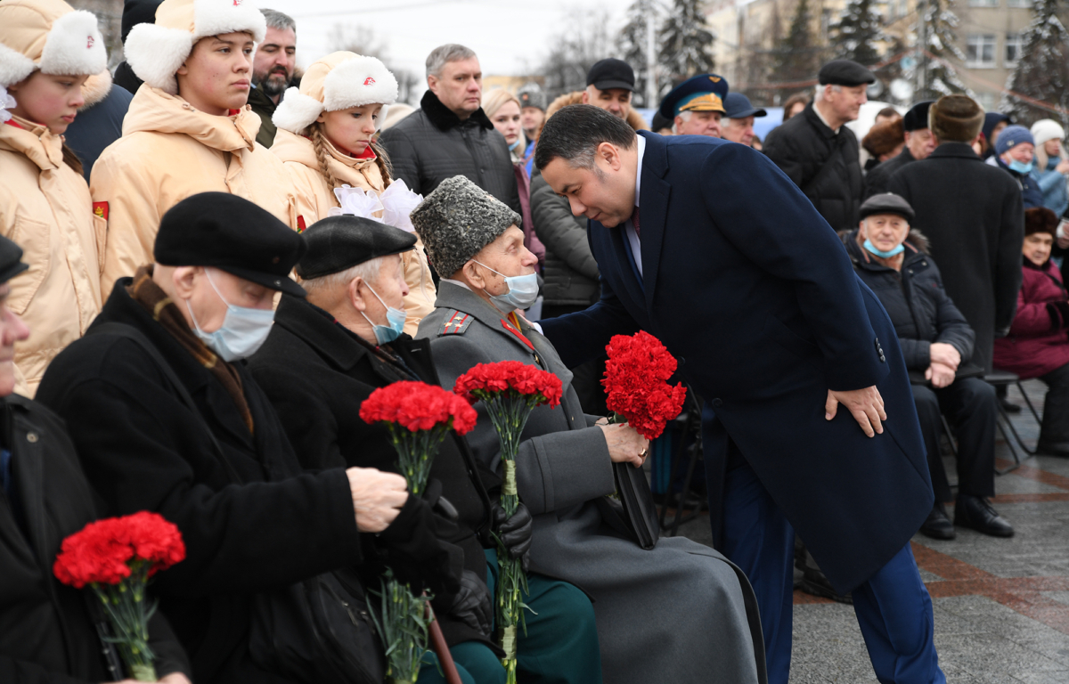 В Твери провели торжественные мероприятия в честь годовщины освобождения  Калинина | 16.12.2021 | Тверь - БезФормата