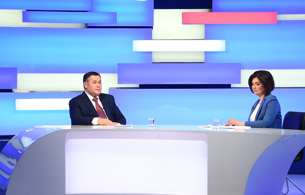 Губернатор Игорь Руденя ответил на актуальные вопросы в прямом эфире