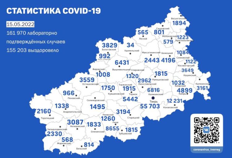 В Тверской области за сутки коронавирусом заболели 47 человек