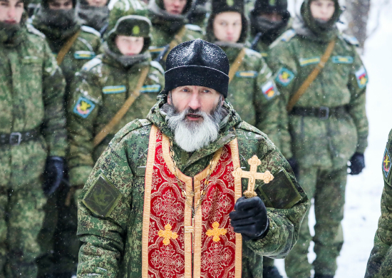 Тверской священник принял участие в акции «Курсантский марш-бросок» в Калининском районе