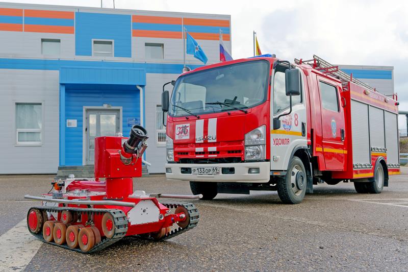 В Тверской области на дежурство встал новейший робот-пожарный