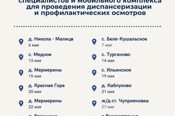 Опубликован график выезда врачей ЦРКБ в населенные пункты Калининского округа
